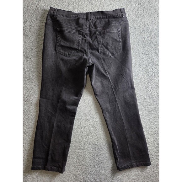 Style & Co Denim Jeans Womens 14 Short Charcoal Bootcut Tummy Control Stretch - Picture 10 of 13